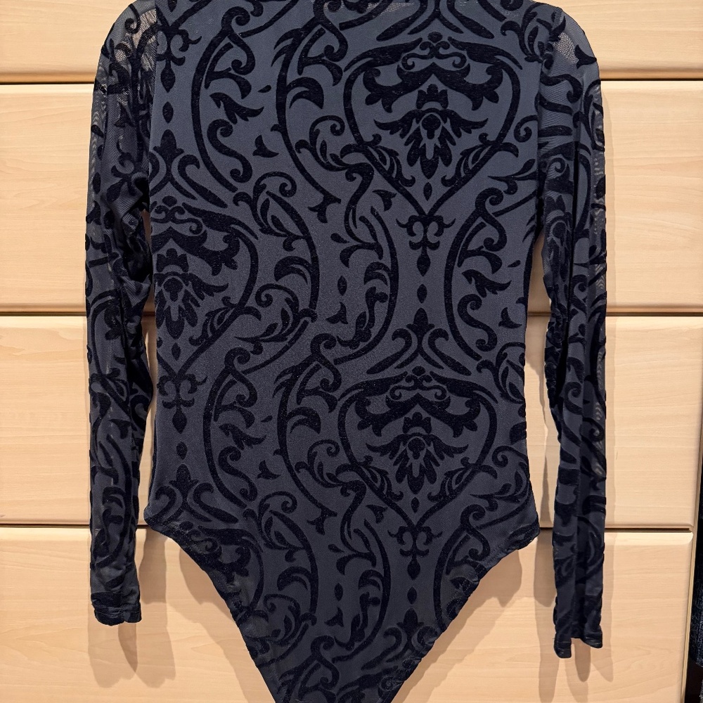 Aqua Black Bodysuit